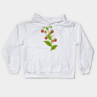 Raspberry Art Kids Hoodie